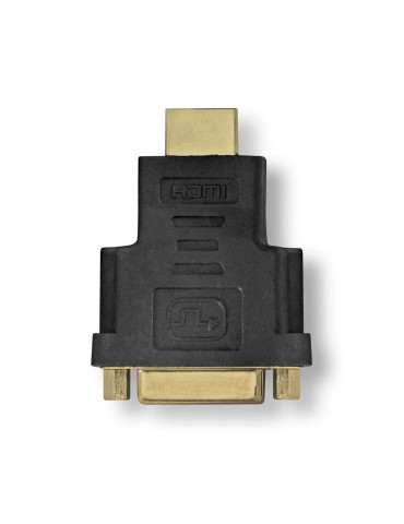 Nedis HDMI™ -Adapter | HDMI™ Stecker | DVI-D 24+1-Pin Buchse | Vergoldet | Gerade | ABS | Anthrazit | 1 Stück | Verpackung mit S
