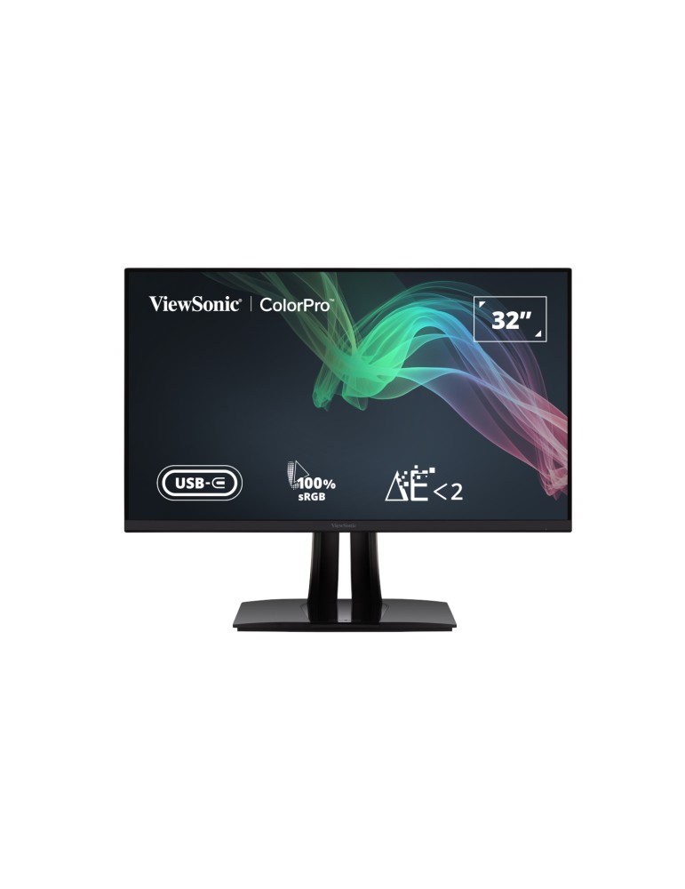 ViewSonic VP3256-4K LED Fotografie Monitor 80,01 cm (31,5 Zoll) Pantone-validierter internationaler Farbstandard, 100% sRGB, Por