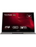 ViewSonic TD1655 tragbarer Touch Monitor 39,6 cm (15,6 Zoll) 6H gehärtet, USB-Charging, Pivot, Cover & Eingabestift, Full HD, 16