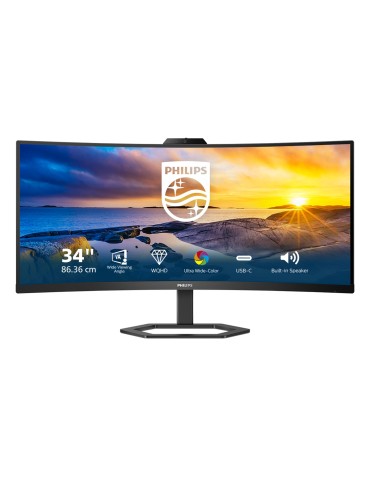 Philips 34E1C5600HE Office Monitor - UWQHD, Webcam, USB-C