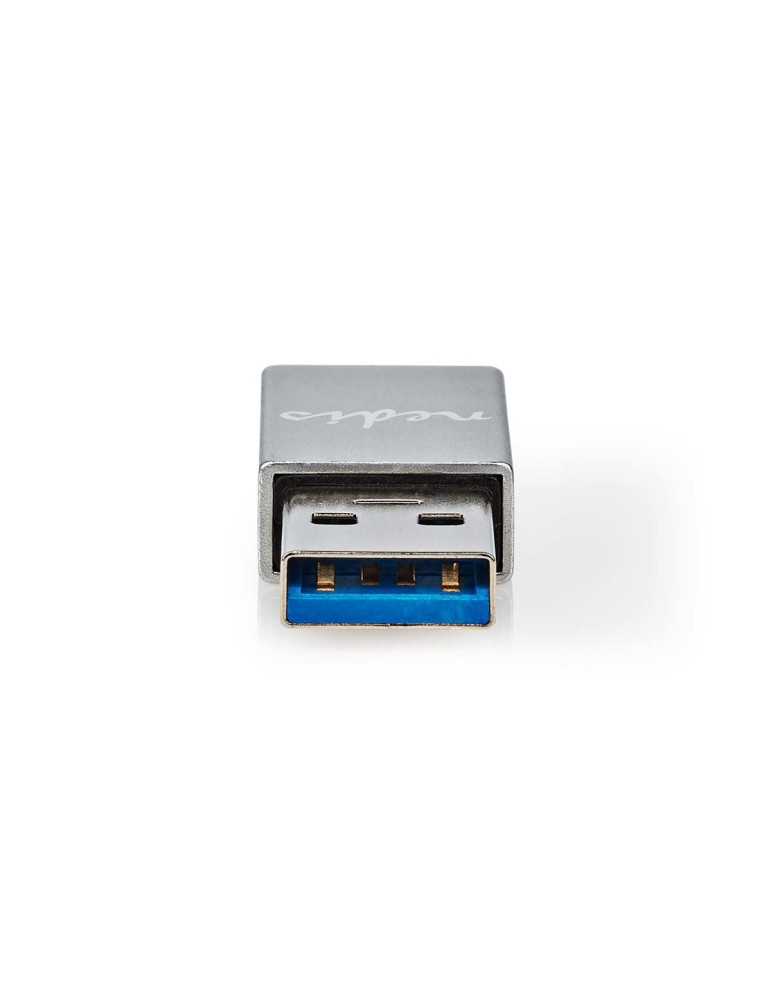 Nedis USB-A Adapter USB 3.2 Gen 1 | USB-A Stecker | USB-C™ Buchse | 5 Gbps | Vernickelt | Schwarz | Box