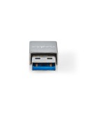 Nedis USB-A Adapter USB 3.2 Gen 1 | USB-A Stecker | USB-C™ Buchse | 5 Gbps | Vernickelt | Schwarz | Box