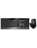 Rapoo Kabelloses ultraflaches Multi-Mode-Deskset "9900M",schwarz kabellose Multimodus-Verbindung - ultraflaches Design - QWERTZ 