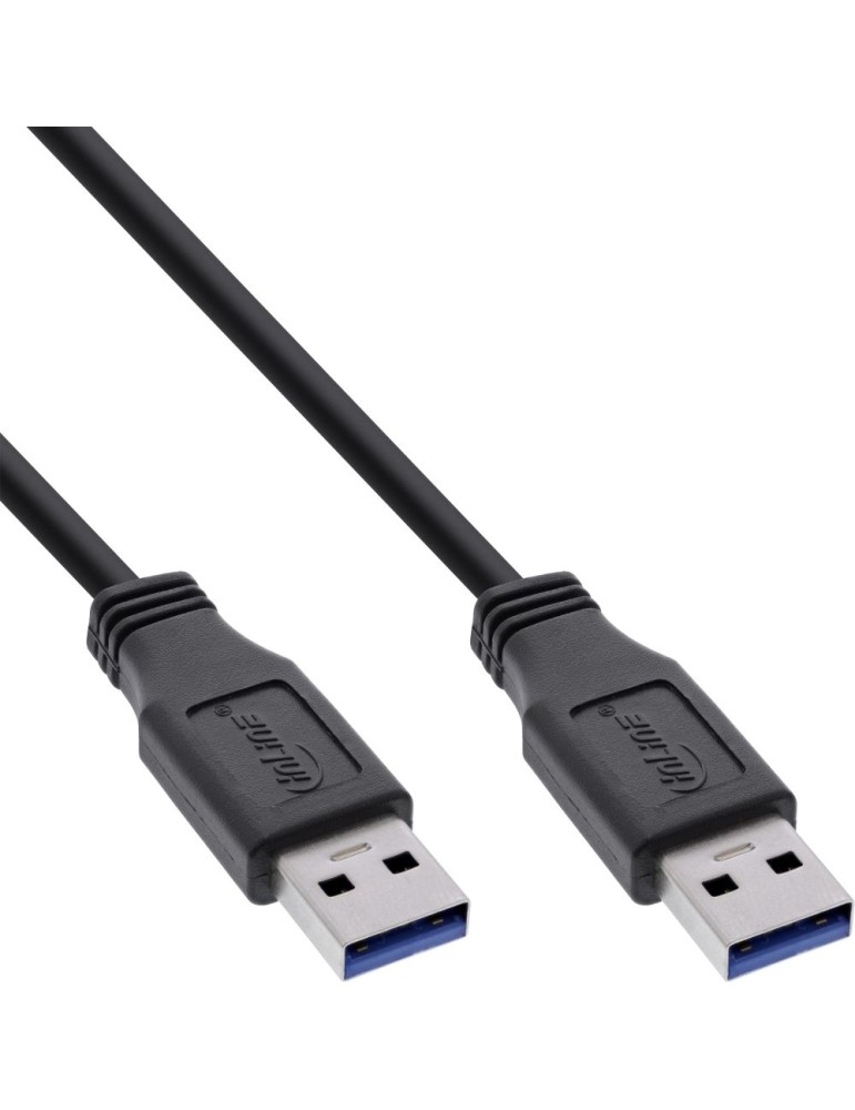 InLine® USB 3.0 Kabel, A an A, schwarz, 2m