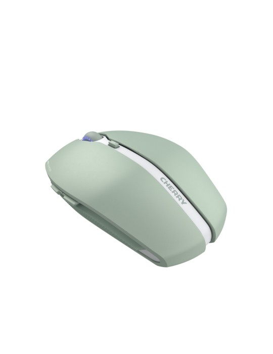 CHERRY Gentix BT - Bluetooth Maus mit Multi-Device Funktion für bis zu 3 Endgeräte, AES-128- Verschlüsselung, Agave Green
