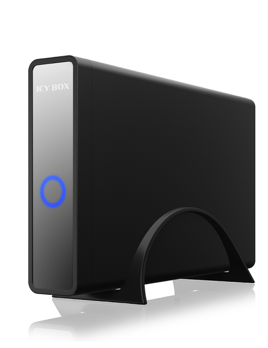 ICY BOX USB Type-C® Gehäuse mit integriertem USB Hub für 3,5" & & 2,5" HDD/SSD