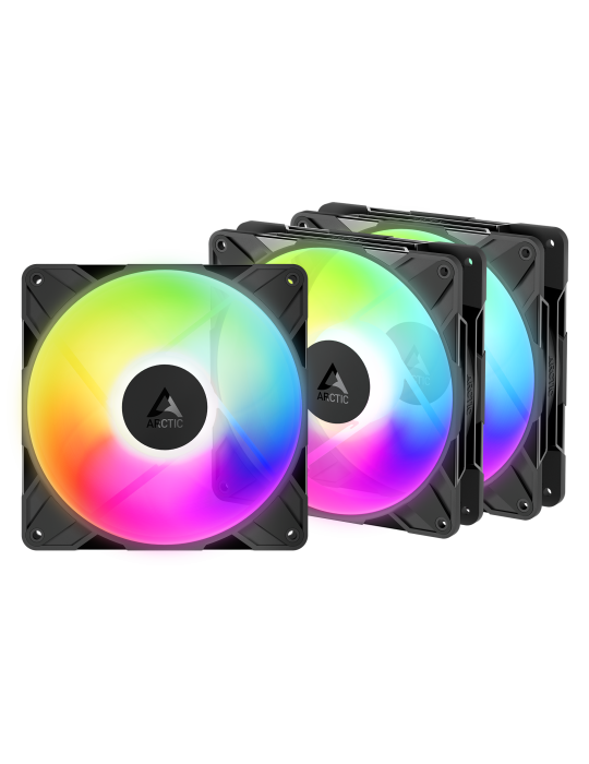 ARCTIC P14 PRO Reverse A-RGB schwarz 3er-Pack | Gehäuselüfter
