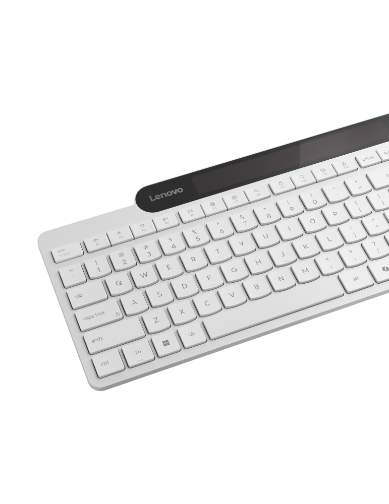 Lenovo Bluetooth-Tastatur mit Selbstladefunktion (weiß)