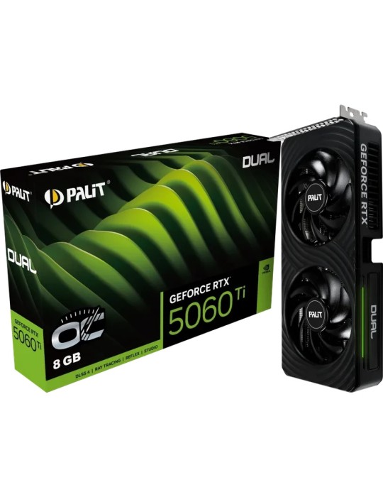 Palit GeForce RTX 5060 Ti Dual OC - 8GBGB GDDR7, HDMI, 3x DP