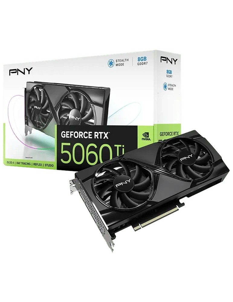PNY GeForce RTX 5060 Ti Dual Fan - 8GB GDDR7, HDMI, 3x DP