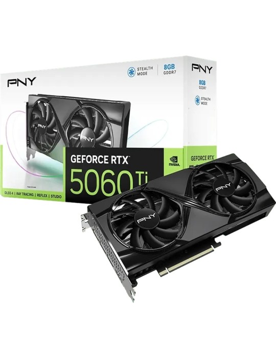 PNY GeForce RTX 5060 Ti Dual Fan - 8GB GDDR7, HDMI, 3x DP