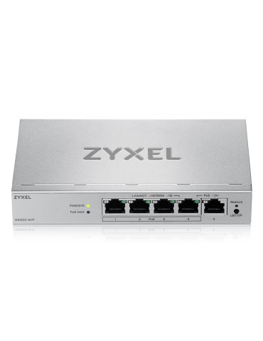 Zyxel GS1200-5HPv3 Smart Managed Switch 5x Gigabit Ethernet (4x PoE+, max. 68W)