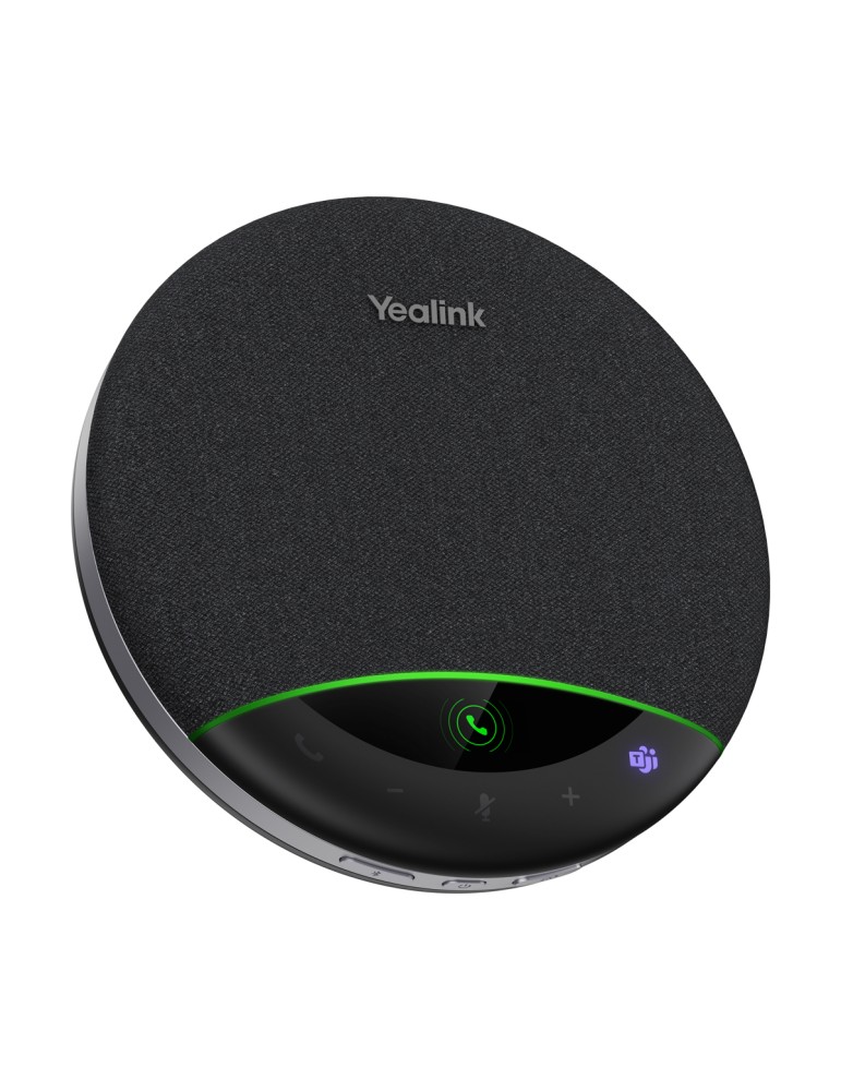 Yealink SP96 USB-C/A, Bluetooth Konferenzlautsprecher KI Geräuschunterdrückung, Mehrfachgerät-Paarung: Bis zu 8 Geräte, 6 Mikrof