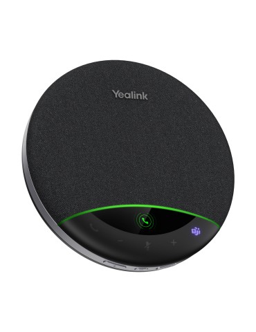 Yealink SP96 USB-C/A, Bluetooth Konferenzlautsprecher KI Geräuschunterdrückung, Mehrfachgerät-Paarung: Bis zu 8 Geräte, 6 Mikrof