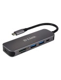 D-Link DUB-2325 USB-Hub mit Kartenleser 1x USB-C, 2x USB-A 3.0, 1x microSD Slot, 1x SD Card Slot
