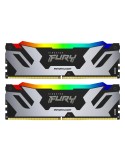 Kingston FURY Renegade RGB Silber 32GB (2x16GB) DDR5-6400 XMP DIMM Arbeitsspeicher, CL32, 1.4V