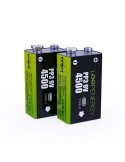 Verico LoopEnergy 2er-Pack 9V Block Akku-Batterien, Wiederaufladbar über USB-C