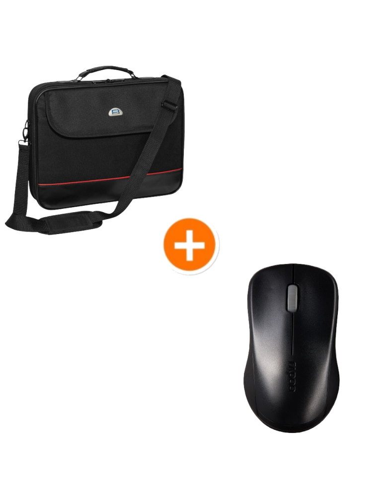 Bundle Pedea Tasche Trendline 17,3" + Rapoo Maus "1620" Notebooktasche bis 17,3", Kabellose Maus mit 2,4 GHz Verbindung