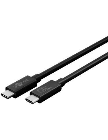 Goobay Sync & Charge USB-C™-Kabel, USB4™ Gen 3x2, 240 W, 0,7 m