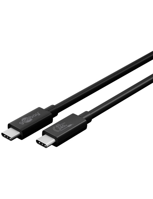 Goobay Sync & Charge USB-C™-Kabel, USB4™ Gen 3x2, 240 W, 0,7 m