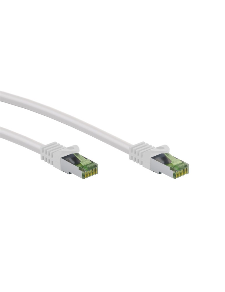 Goobay RJ45 Patchkabel mit CAT 8.1 S/FTP Rohkabel 7,5m, weiß