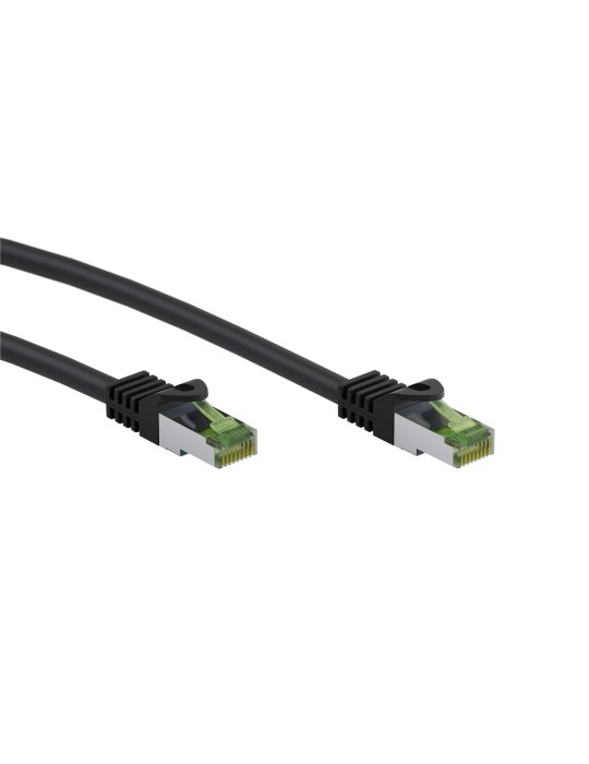 Goobay GHMT-zertifiziertes CAT 8.1 1m Patchkabel, S/FTP (PiMF), schwarz