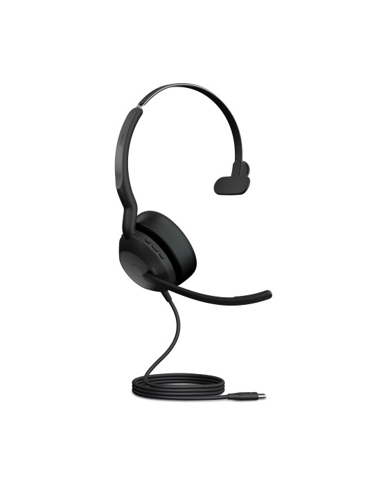 Jabra Evolve2 50 Mono-Bluetooth Headset 4 Mikrofone, USB-C-Anschluss, MS Teams zertifiziert, Aktive Geräuschunterdrückung