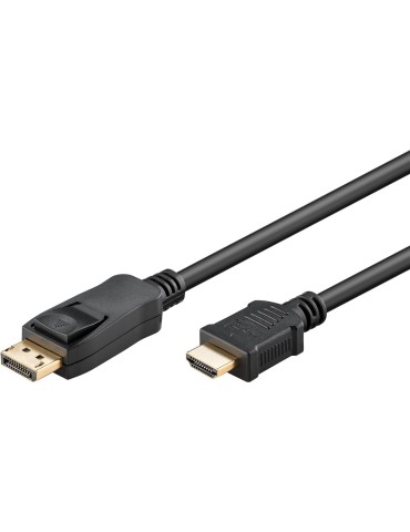 Goobay 3m, DisplayPort-auf-HDMI™-Adapterkabel 1.4, 4K@30Hz , vergoldete Kontakte