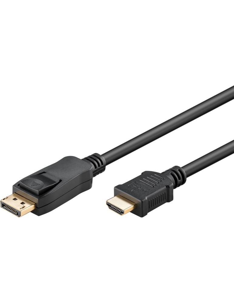 Goobay 3m, DisplayPort-auf-HDMI™-Adapterkabel 1.4, 4K@30Hz , vergoldete Kontakte