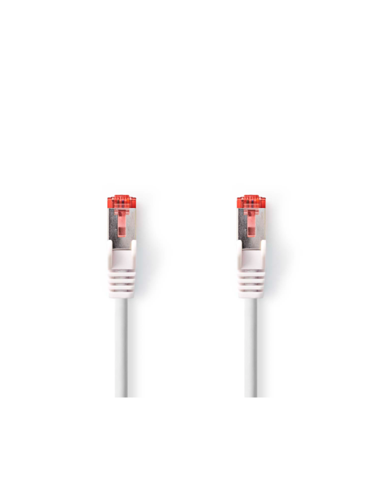 Nedis CAT6-Netzwerkkabel- RJ45 Stecker | RJ45 Stecker | S/FTP | 0.25 m | Rund | LSZH | Weiss | Label