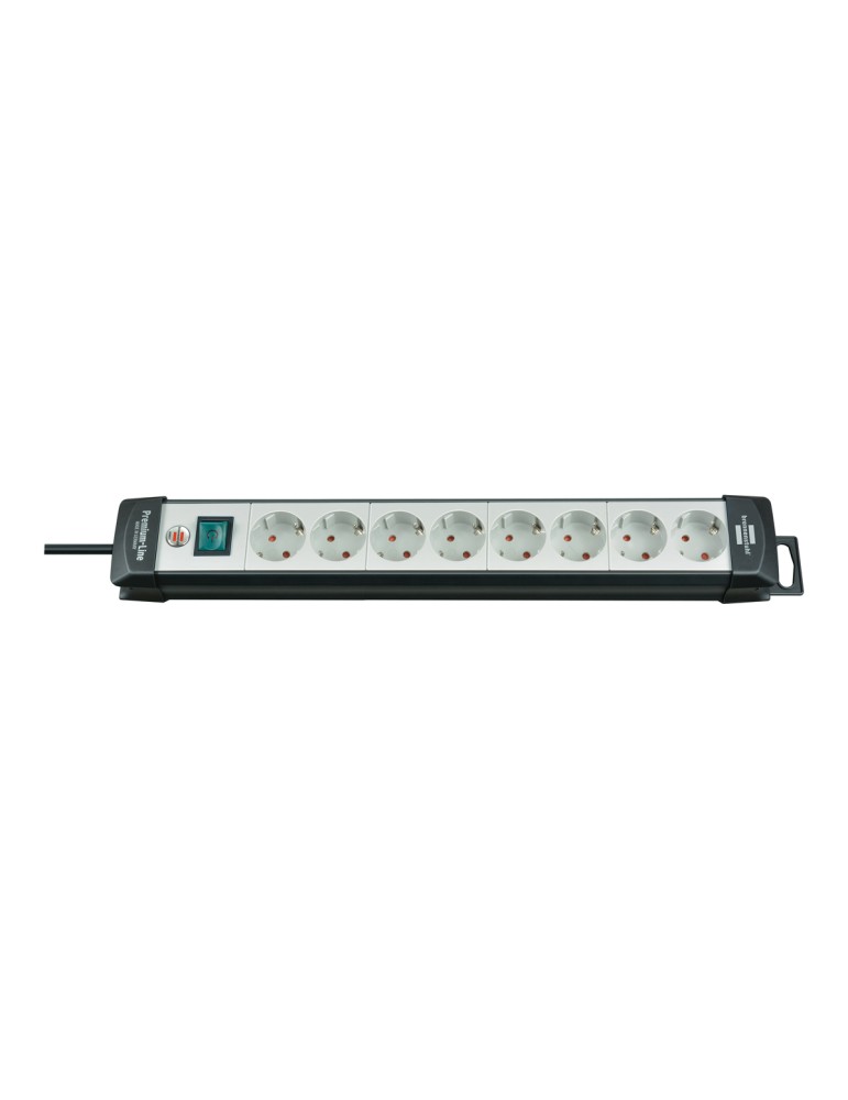 Brennenstuhl Premium-Line 8fach sw/ligrau *DE* 5m H05VV-F3G1,5 mit Schalter