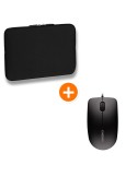 PEDEA Notebook-Sleeve Trend 17,3" + CHERRY MC 1000 Maus bis 43,9 cm