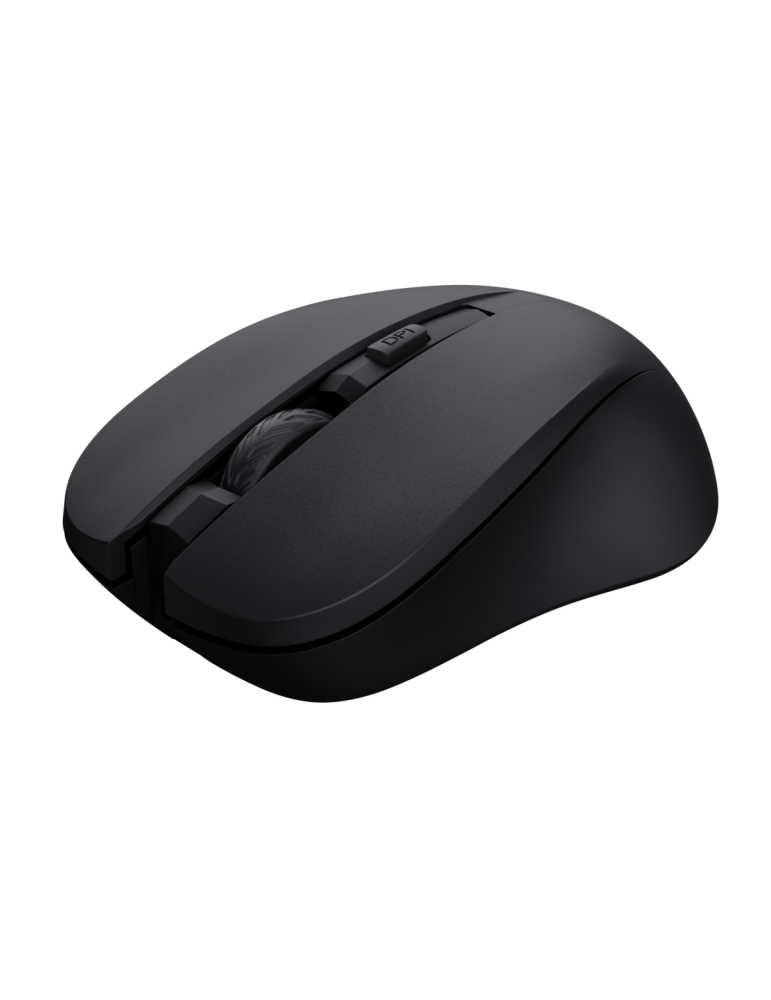 TRUST Mydo Leise optische Maus, Kabellos Reduziert Klickgeräusche um mindestens 90 %