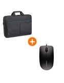 PEDEA Notebooktasche "Lifestyle" bis 17,3" + CHERRY MC 1000 Maus [für Notebooks bis 43,9cm]