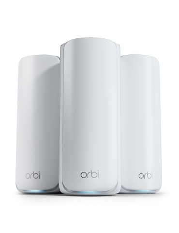 NETGEAR Orbi 770 Serie WiFi 7 Mesh-System 2er-Pack WLAN BE10800 Triband, 7x 2.5G LAN, 1x 2.5G WAN, Abdeckung bis zu 540 m²