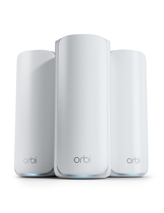 NETGEAR Orbi 770 Serie WiFi 7 Mesh-System 2er-Pack WLAN BE10800 Triband, 7x 2.5G LAN, 1x 2.5G WAN, Abdeckung bis zu 540 m²