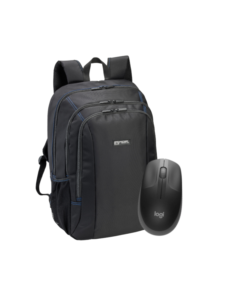 PEDEA Gamingrucksack 17,3" + Logitech M190 Wireless Maus