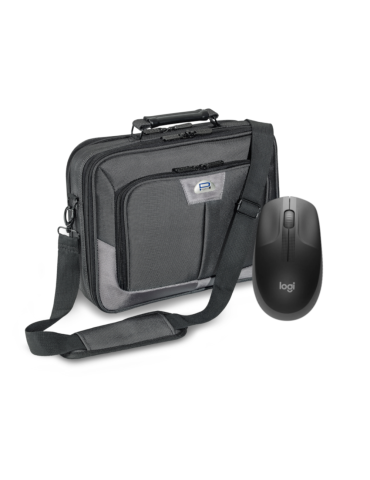 PEDEA Notebooktasche "Premium", 17,3" + Logitech M190 Maus [für Notebooks bis 43,9cm]