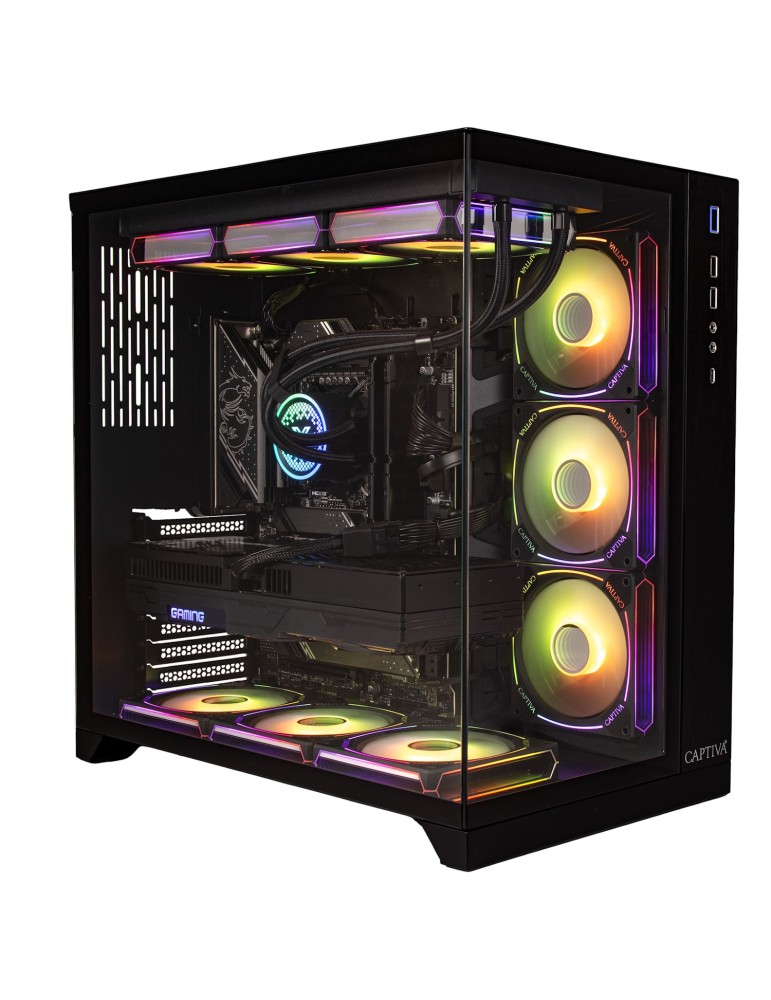 Captiva PC Highend Gaming R99-515 AMD Ryzen 7 9800X3D, 64GB DDR5 RAM, 2TB M.2 SSD, NVIDIA GeForce RTX 5080 (16GB GDDR7), X870, W