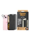 PanzerGlass™ Privacy 3-in-1 Set für iPhone 15 Schutzhülle, Kamera- und Display-Privat-Schutz
