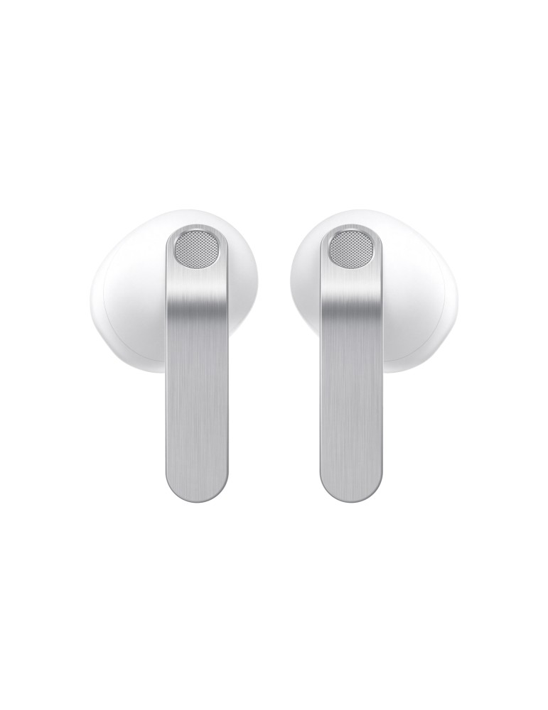 Samsung Galaxy Buds4 SM-R540, White Adaptive ANC, Bis zu 6 Stunden Wiedergabezeit, Klarer Klang mit spürbarer Tiefe dank 11-mm-L