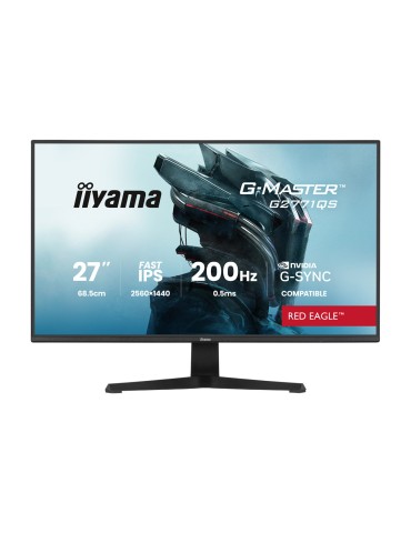 Iiyama G2771QS-B1 Gaming Monitor 27? QHD IPS, 200 Hz, 0.5 ms MPRT, G-Sync kompatibel