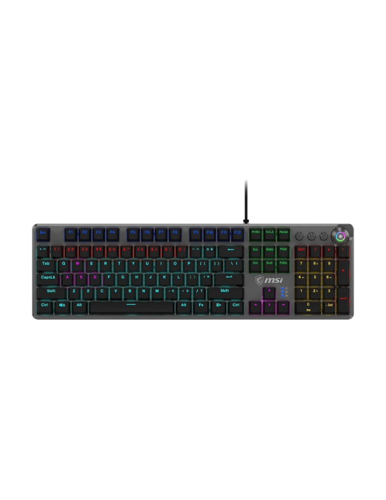 MSI FORGE GK310 Gaming Tastatur mechanische Gaming Tastatur mit RGB-Beleuchtung