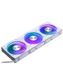 PHANTEKS D30 PWM Reverse Airflow D-RGB weiß | 3er-Pack 120mm Gehäuselüfter