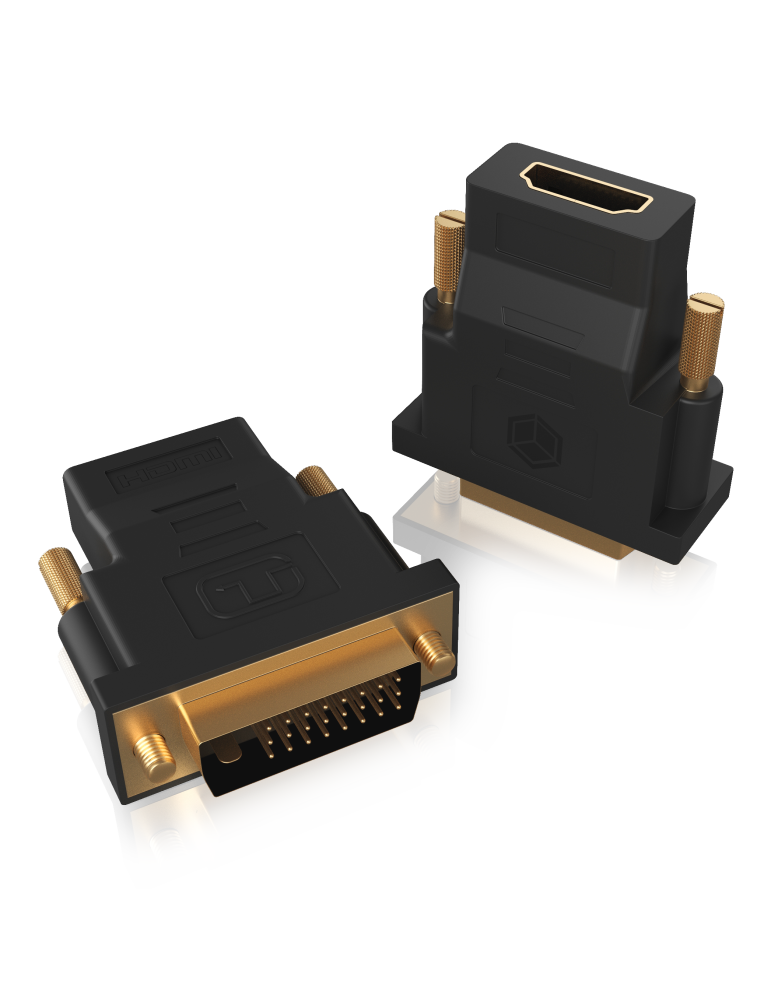 ICYBOX DVI-D zu HDMI Adapter (Dual Link) 24+1-poliger Stecker
