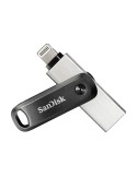 SanDisk iXpand Go Typ-A/Typ-Lightning 256GB USB-Stick Swivel, bis zu 75 MB/s, USB 3.2 Gen 1x1 (5 Gbit/s)