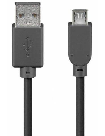 1,8m Goobay USB 2.0 Kabel, schwarz [Stecker Typ A - Stecker Typ Micro-B]