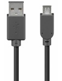 1,8m Goobay USB 2.0 Kabel, schwarz [Stecker Typ A - Stecker Typ Micro-B]