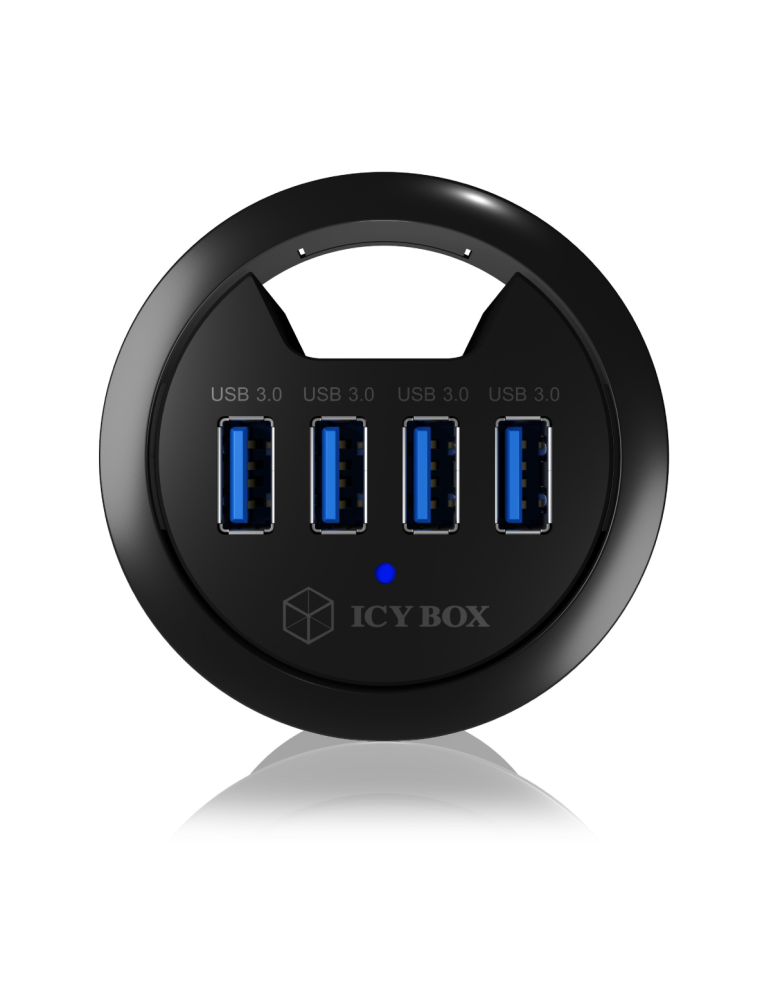 ICY BOX IB-HUB1403 USB 3.0 Tisch-Hub mit 4 Ports