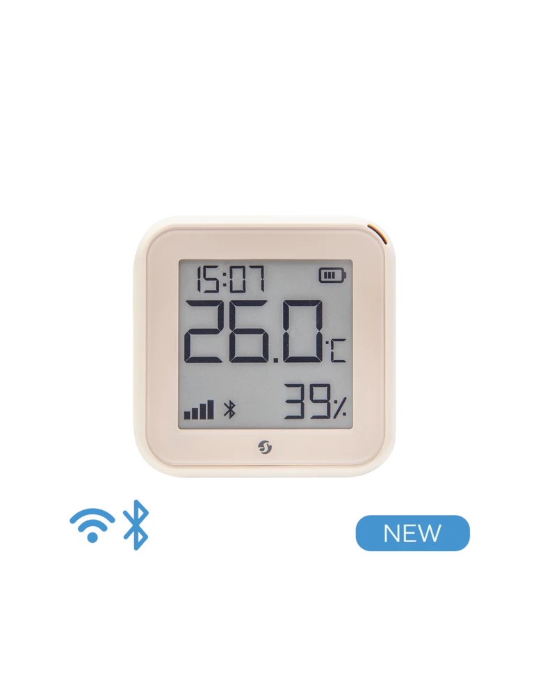 Shelly H&T Gen. 3 Temperatur- & Luftfeuchtigkeitssensor - Temperatur und Luftfeuchtigkeitssensor mit WLAN und Bluetooth - in der